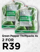 Green Pepper Thriftpacks-For 2 x 4s Pack