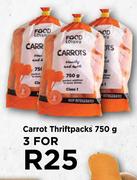 Carrot Thriftpacks-For 3 x 750g