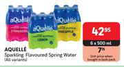 Aquelle Sparkling Flavoured Spring Water (All Variants)-6 x 500ml