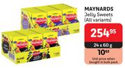 Maynards Jelly Sweets (All Variants)-24 x 60g