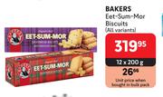 Bakers Eet Sum Mor Biscuis (All Variants)-12 x 200g