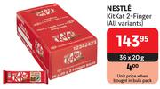 Nestle Kitkat 2 Finger (All Variants)-36 x 20g