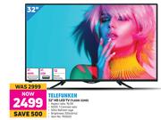 Telefunken 32" HD LED TV TLEDD-32HD
