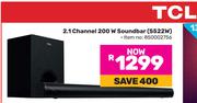 TCL 2.1 Channel 200W Soundbar S522W