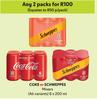 Coke Or Schweppes Mixers (All Variants)-Any 2 x 6 x 200ml