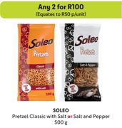 Soleo Pretzel Classic With Salt Or Salt & Pepper-For Any 2 x 500g