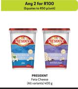 President Feta Cheese (All Variants)-For Any 2 x 400g