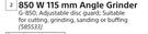 Ryobi 850W 115mm Angle Grinder G-850-Each