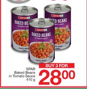 Spar Baked Beans In Tomato Sauce-3 x 410g