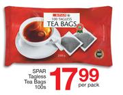 Spar Tagless Tea Bags-100s Per Pack