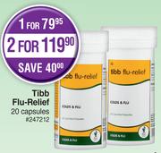 Tibb Flu-Relief-20 Capsules Each