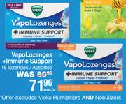 Vicks VapoLozenges + Immune Support Assorted-16 Lozenges Each