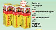 Lennon Turlington 20ml Or Peppermentdruppels 20ml Or Borsdruppels 20ml-Each