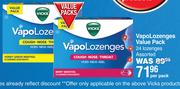 Vicks VapoLozenges Value Pack-24 Lozenges Per Pack