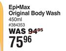 Epi-Max Original Body Wash-450ml