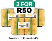 Sweetcorn Punnets-For 3 x 4's Pack