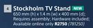 Stockholm TV Stand-650mm (h) x 1.4m (w) x 400mm (d)