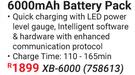 Ryobi 18V Li-Ion Cordless 6000 mAh Battery Pack XB-6000