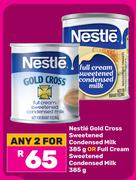 Nestle Gold Cross Sweetened Condensed Milk 385g Or Full Cream Sweetened Condensed Milk 385g-For 2