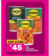 Koo Chakalaka Assorted-For 2 x 410g