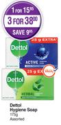 Dettol Hygiene Soap Assorted-For 3 x 175g
