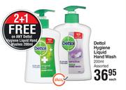 Dettol Hygiene Liquid Hand Wash Assorted-200ml Each