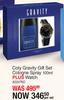 Coty Gravity Gift Set Cologne Spray 100ml Plus Watch-Per Set