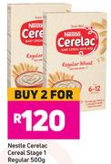 Nestle Cerelac Cereal Stage 1 Regular-For 2 x 500g