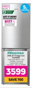 Hisense 299L B F Fridge Inox H299BI