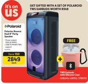 Polaroid Polartec Bounce Dual 8" Party Speaker