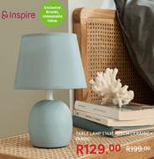 Inspire Ceramic + Fabric Table Lamp E14 x H25cm