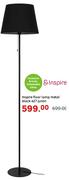 Inspire E27 Junon Metal Black Floor Lamp