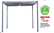 Naterial Horail Steel Pergola Cana 180g Per Sqm 3m x 3m 81457234