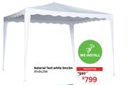 Naterial Tent White 3m x 3m 81484298