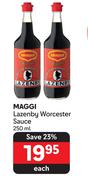 Maggi Lazenby Worcester Sauce-250ml Each