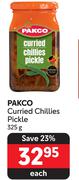 Pakco Curried Chillies Pickle-325g Each
