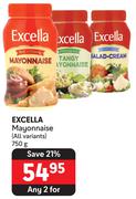 Excella Mayonnaise (All Variants)-For Any 2 x 750g