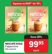Nescafe Gold Cappuccino (All Variants)-Each