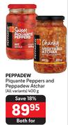 Peppadew Piquante Peppers And Peppadew Atchar (All Variants) 400g-For Both 
