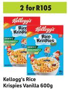 Kellogg's Rice Krispies (Vanilla) 600g- For 2