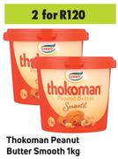 Thokoman Peanut Butter Smooth 1Kg- For 2