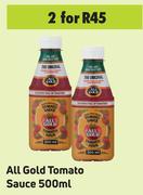 All Gold Tomato Sauce 500ml- For 2