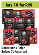 Robertsons Rajah Spices 7g Assorted- For Any 10