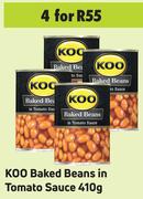Koo Baked Beans In Tomato Sauce 410g- For 4