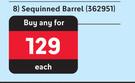 Butterfly Sequinned Barrel Pencil Case 362951-Each
