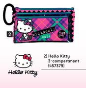 Hello Kitty 3 Compartment Pencil Case 457379-Each