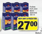 Fruitree Fruit Juice Blend(Selected)-For Any 6 Pack x 200ml
