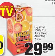 Liqui Fruit 100% Fruit Juice Blend(Selected)-2Ltr Each