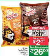 Simba Potato Chips(Selected)-For Any 2 x 120g