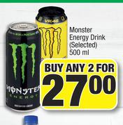 Monster Energy Drink(Selected)-For Any 2 x 500ml